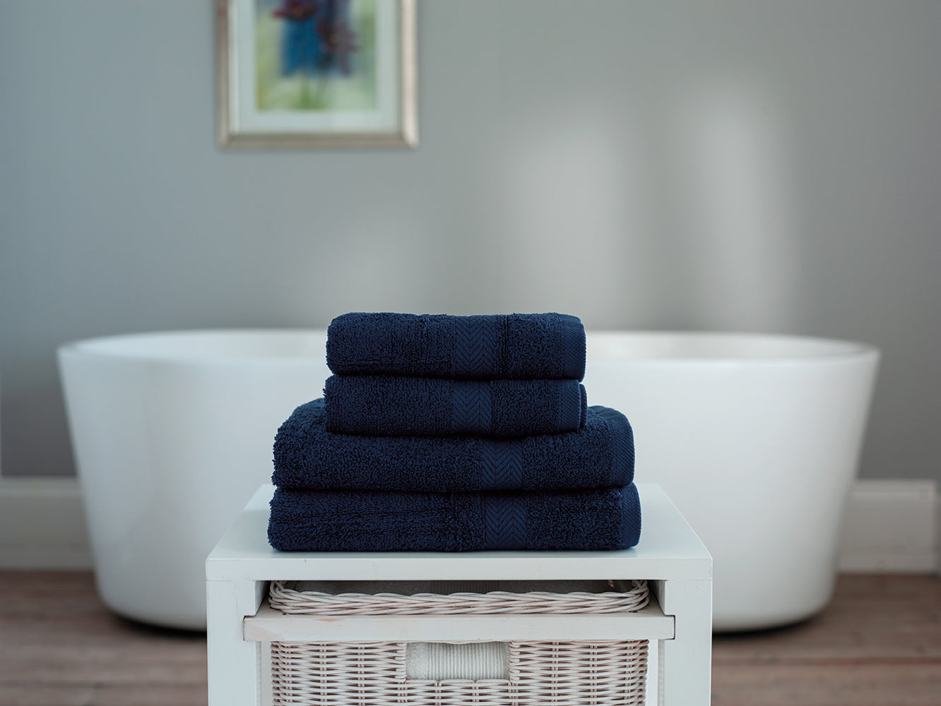 deyongs kingston towel bale navy blue hand towel bath towel