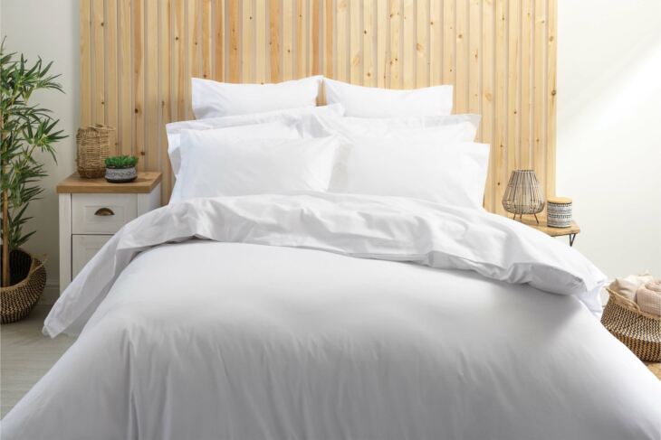 200 Thread Count Polycotton Bed Linen in White