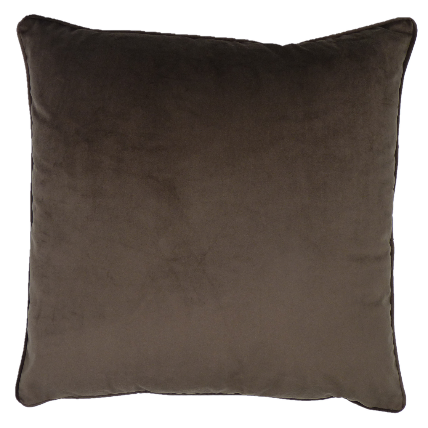 Soft Velvet Cushion Covers in Chocolate Brown 55cm x 55cm