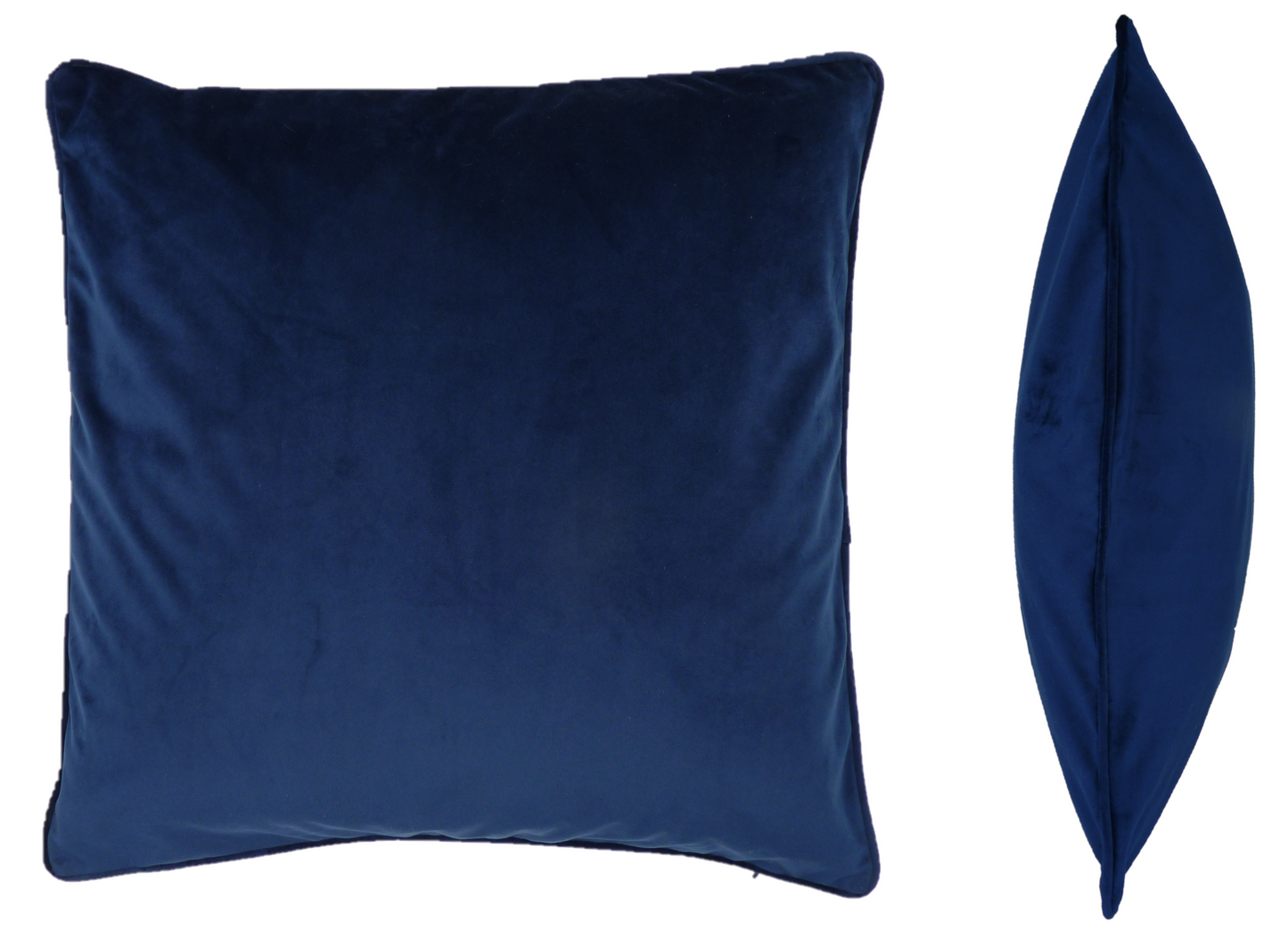 Soft Velvet Cushion Covers in Navy Blue 55cm x 55cm