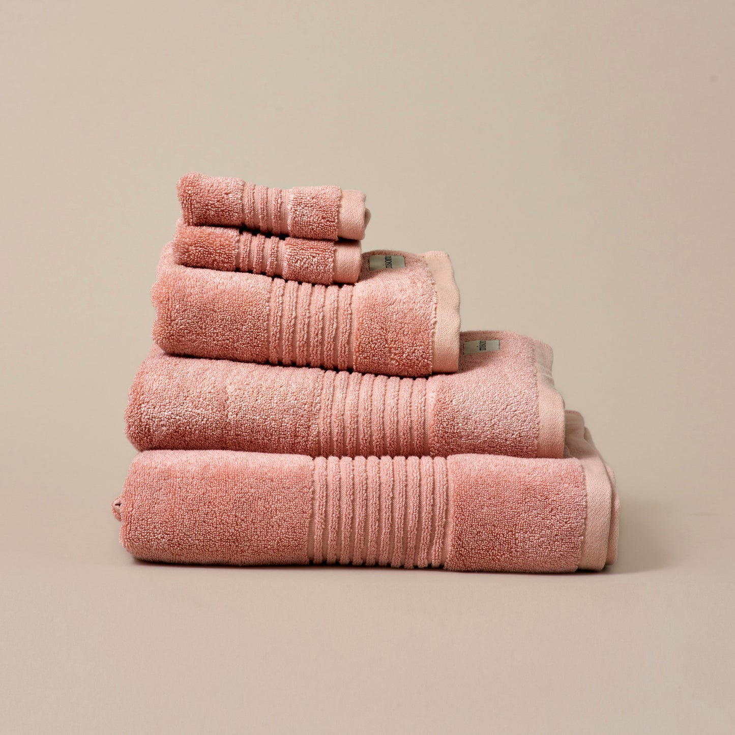 Bamboo Bath Towels in Blush Pink