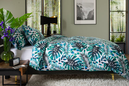 100% Cotton Brazil Large Leaf Design Duvet Cover Set