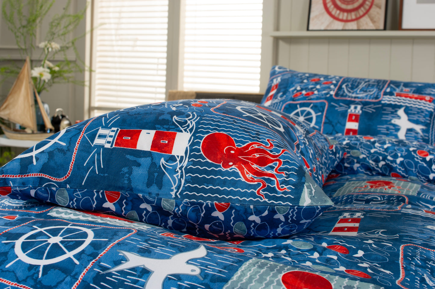 Coastal Patch Design Duvet Cover Set