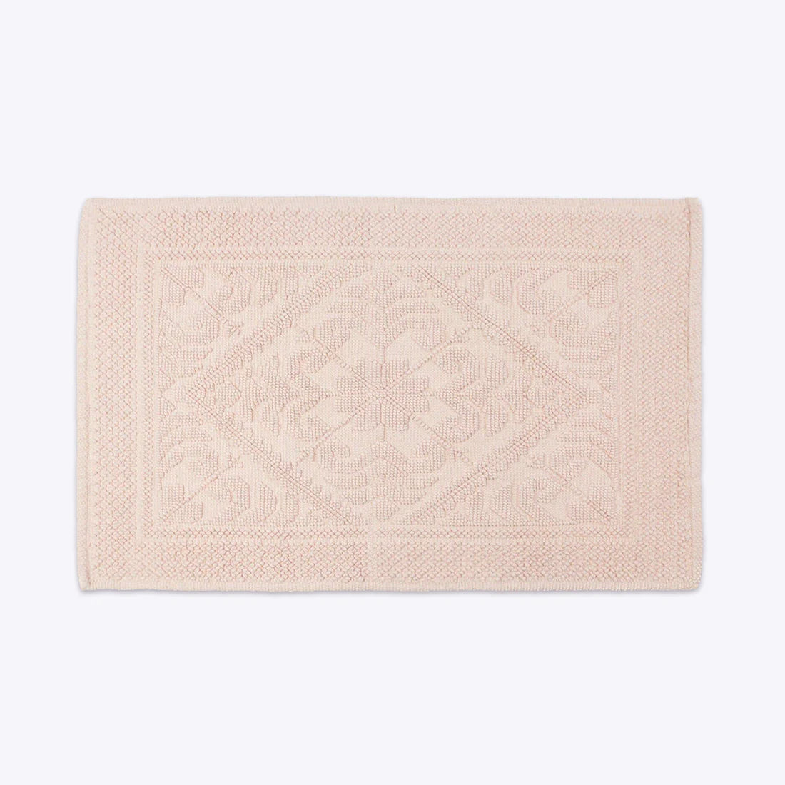 Country Style Jacquard Design Bath Towels in Blush