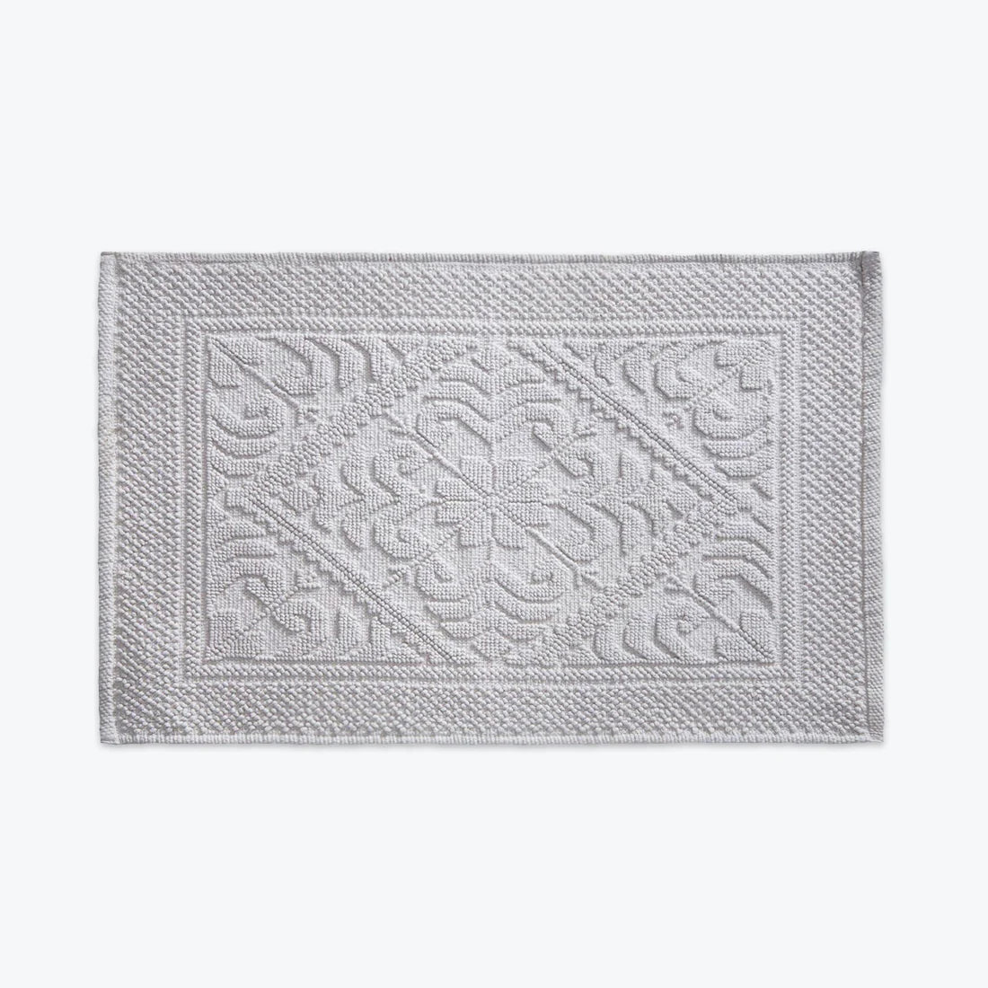 Country Style Jacquard Design Bath Towels in Grey