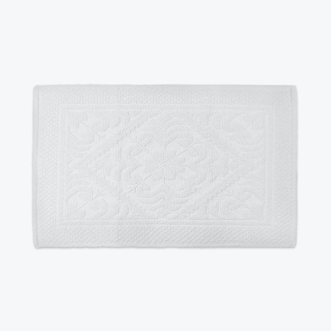 Country Style Jacquard Design Bath Towels in White