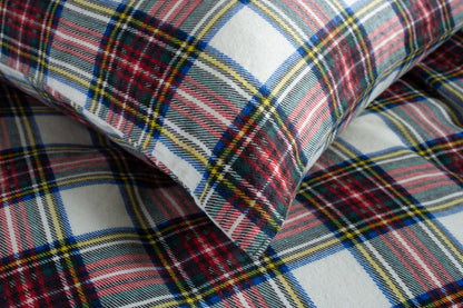 Brushed Cotton Stewart White Check Duvet Set