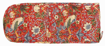 William Morris Strawberry Thief Red Kitchen Linen