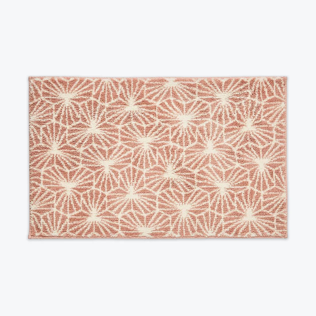 Geometric Madrid Design Bath Towels in Blush