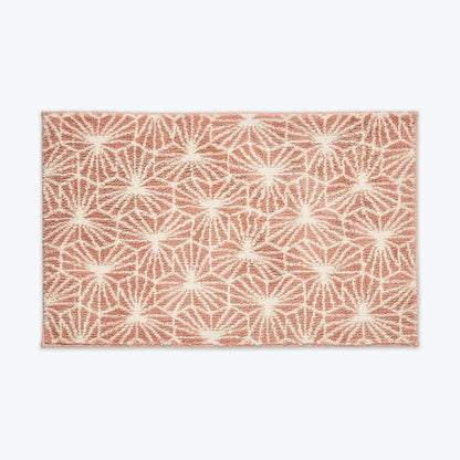 Geometric Madrid Design Bath Towels in Blush