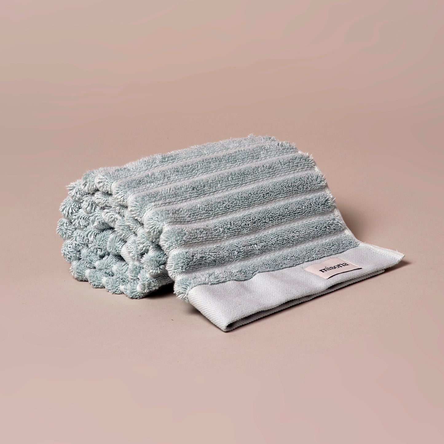 Organic Cotton Bath Towels in Duck Egg