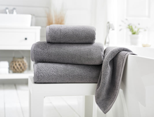 800gsm Luxurious Palazzo Towels Zero Twist in Charcoal