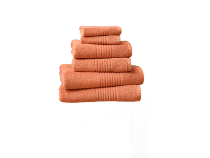 Quik Dri Textured Towels in Terracotta