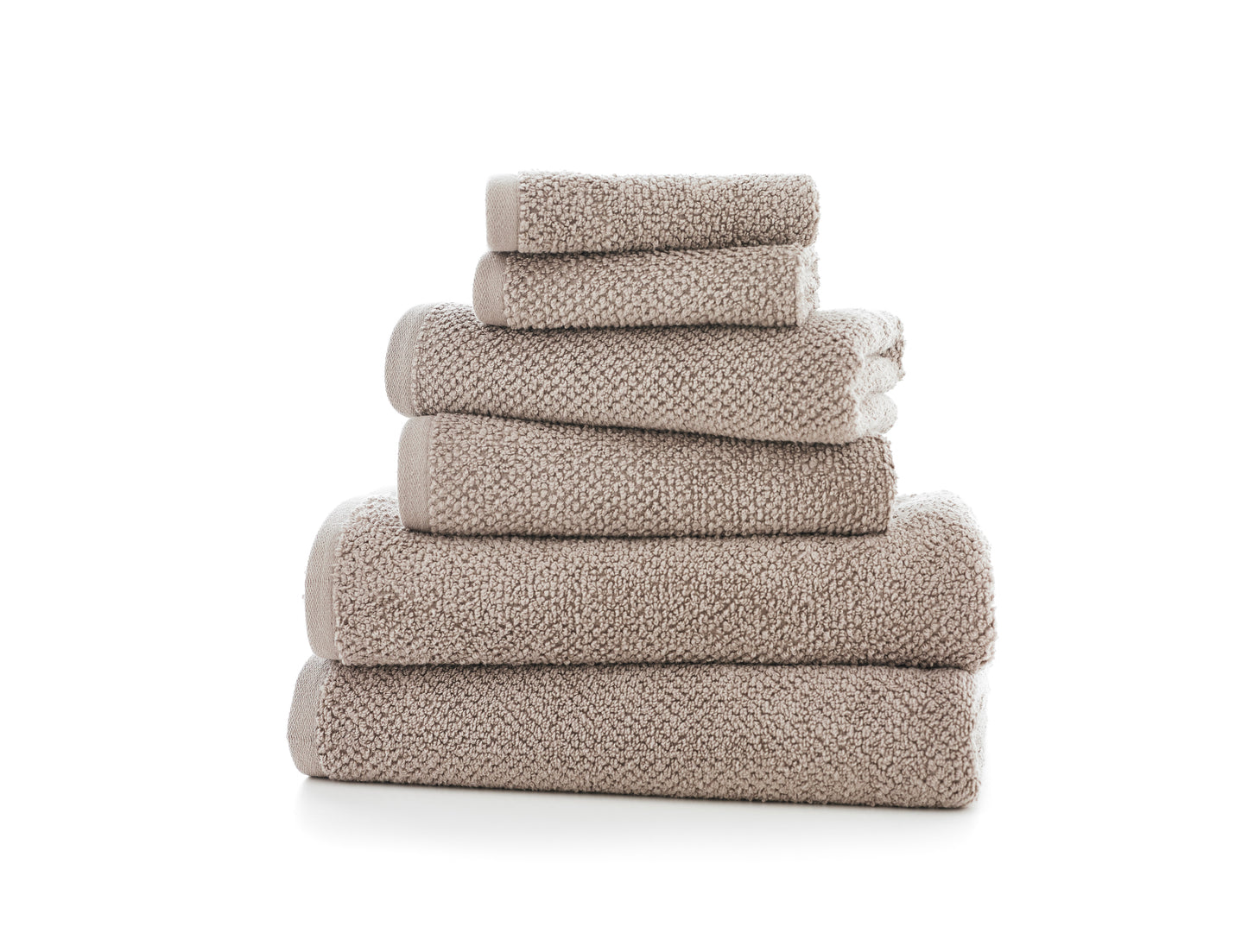 Quik Dri Romeo Textured Towels in Taupe