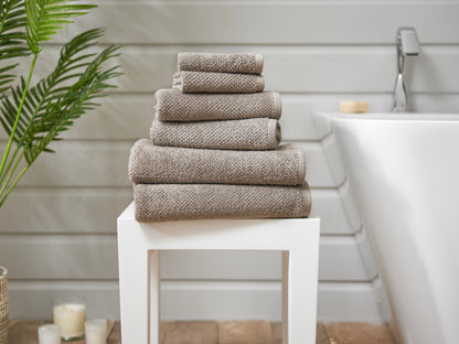 Quik Dri Romeo Textured Towels in Taupe