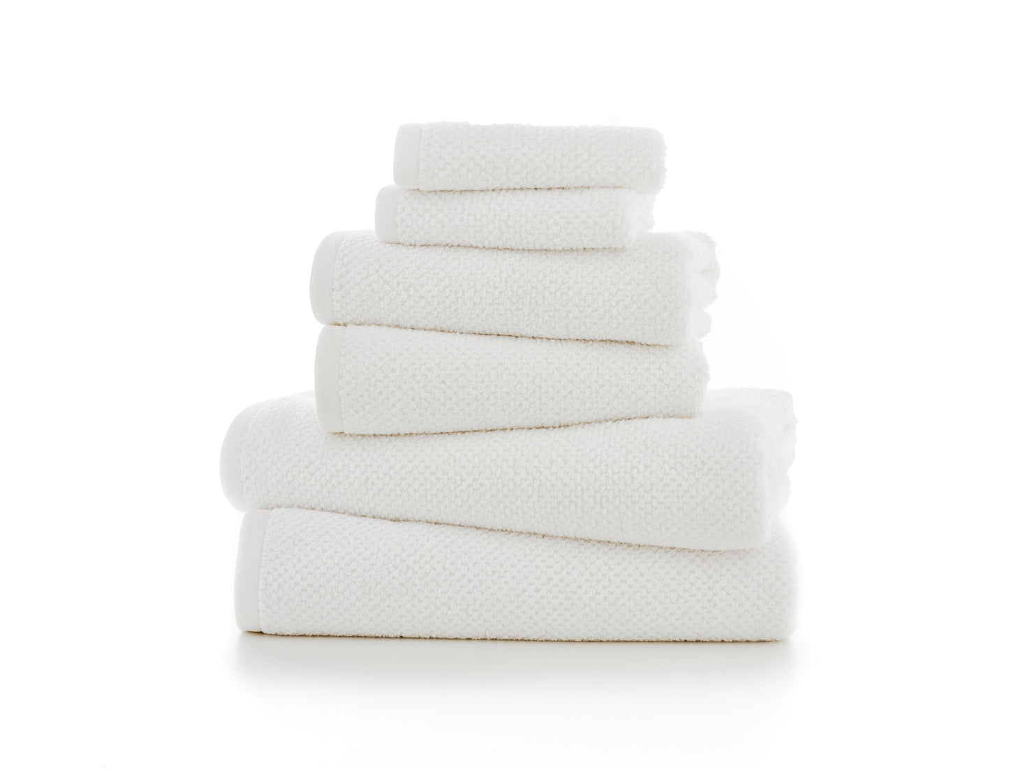 Quik Dri Romeo Textured Towels in White