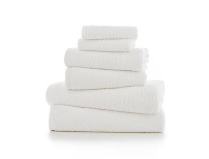 Quik Dri Romeo Textured Towels in White