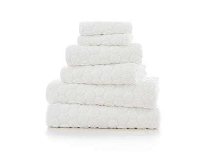 Quik Dri Sierra Textured Towels in White