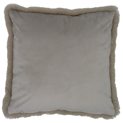 Supersoft Faux Fur Cushion Taupe 45cm x 45cm