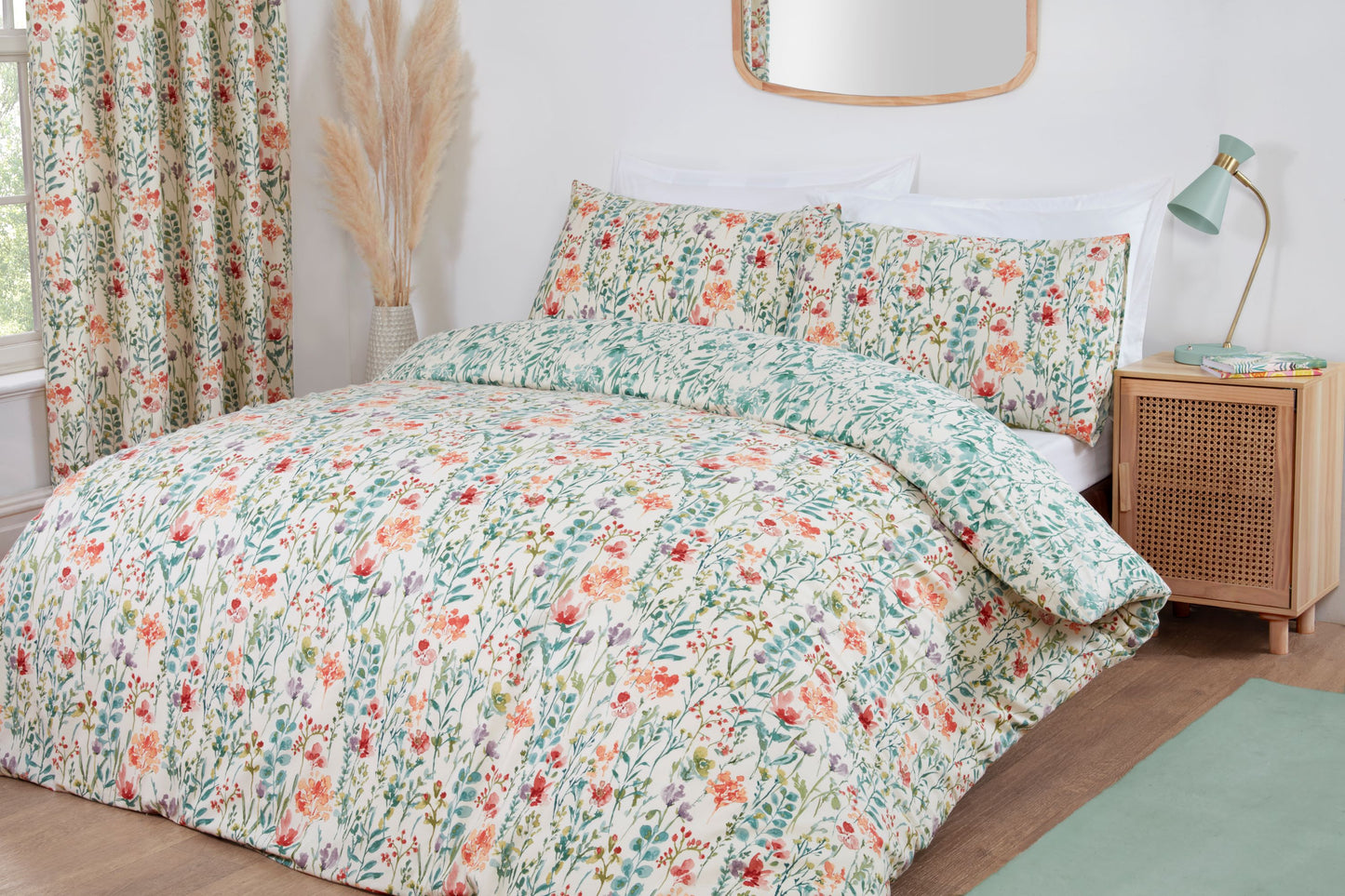 Amaryllis Floral Design Bed Linen, Curtains