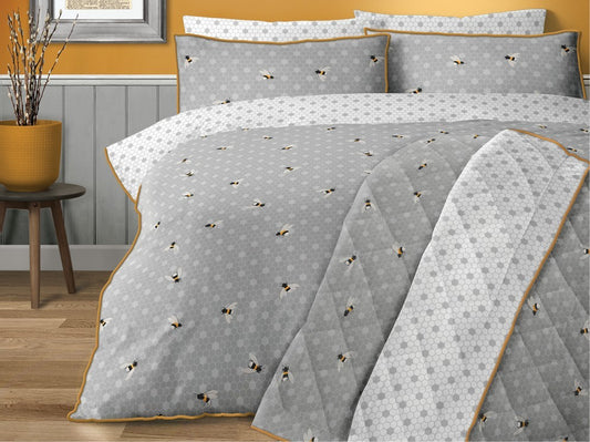 Cotton Rich Bee Design Duvet Cover Set