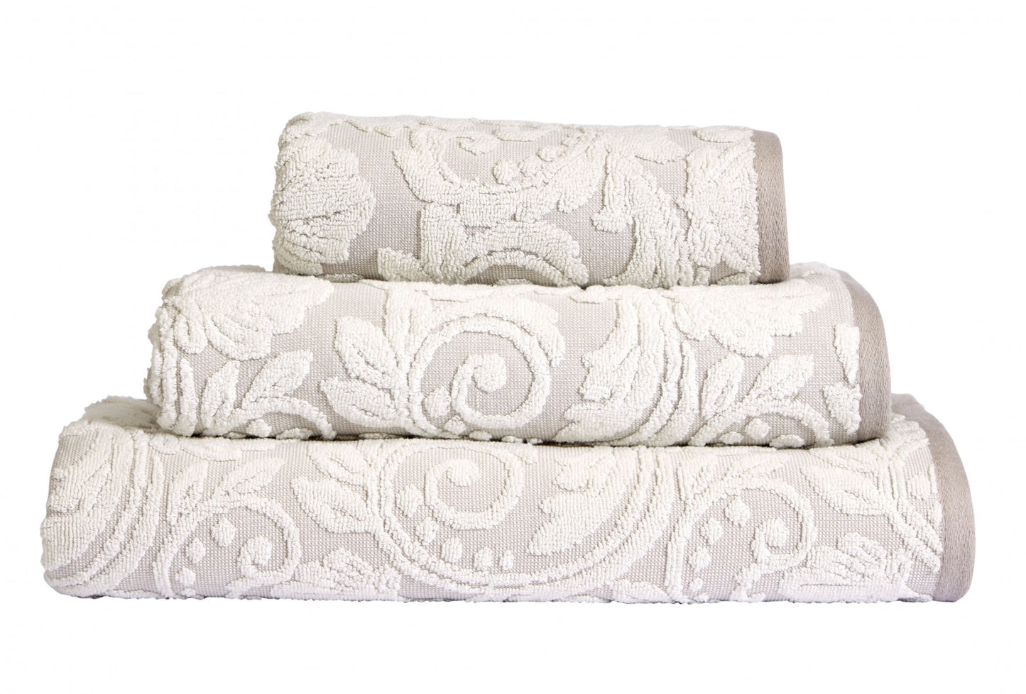 Jacquard Blenheim Design Towel Range in Beige