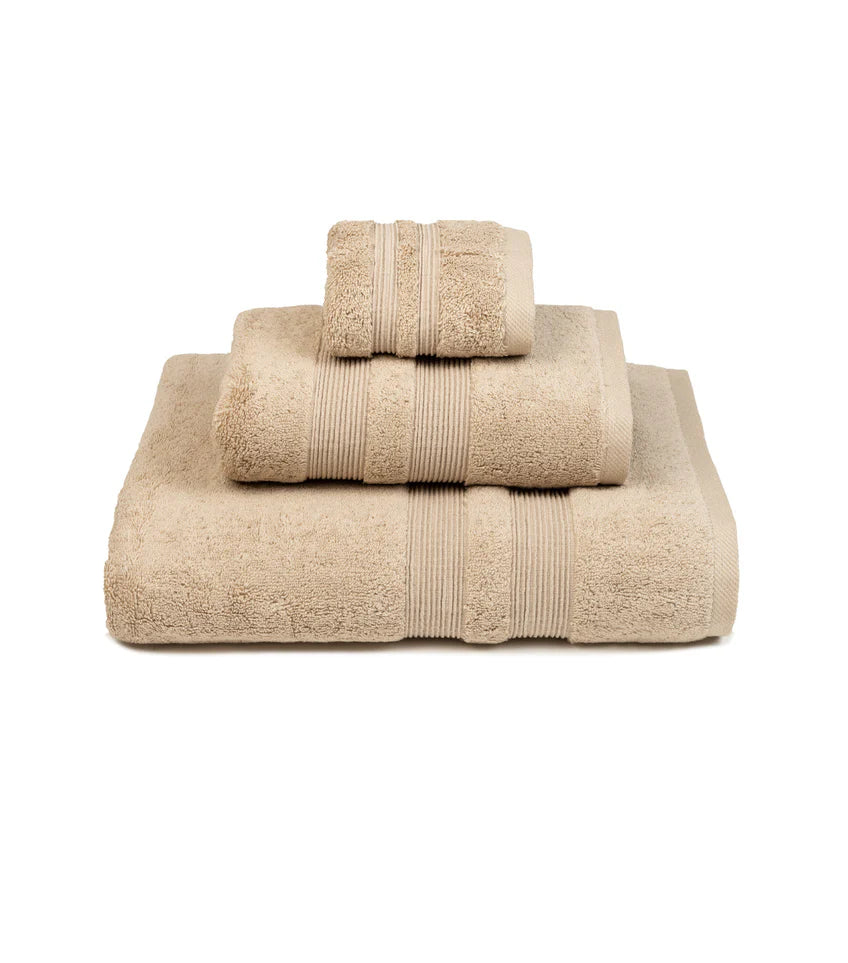 100% Cotton Elegance 650GSM Towels in Beige