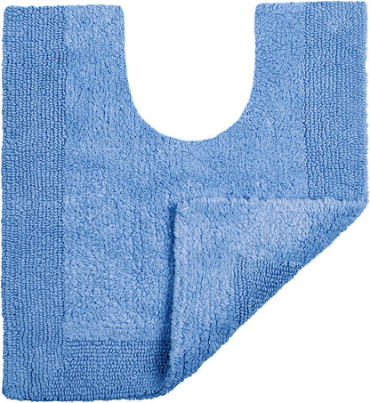 Elegance Heavyweight Reversible Bath Mats in Cornish Blue