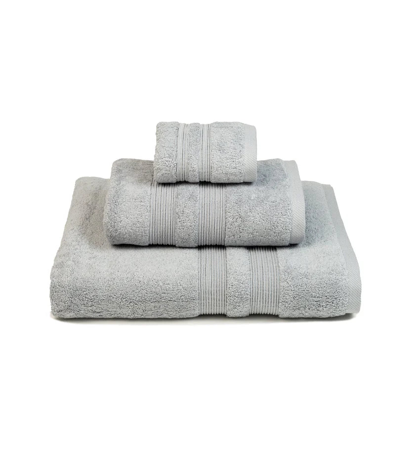 100% Cotton Elegance 650GSM Towels in Silver Grey
