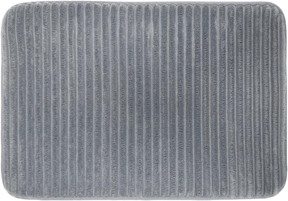 Memory Foam Bath Mat Charcoal Grey