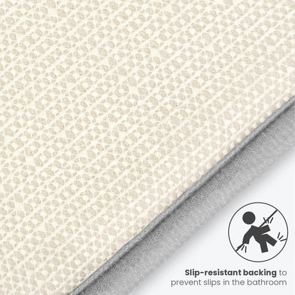 Memory Foam Bath Mat Light Grey