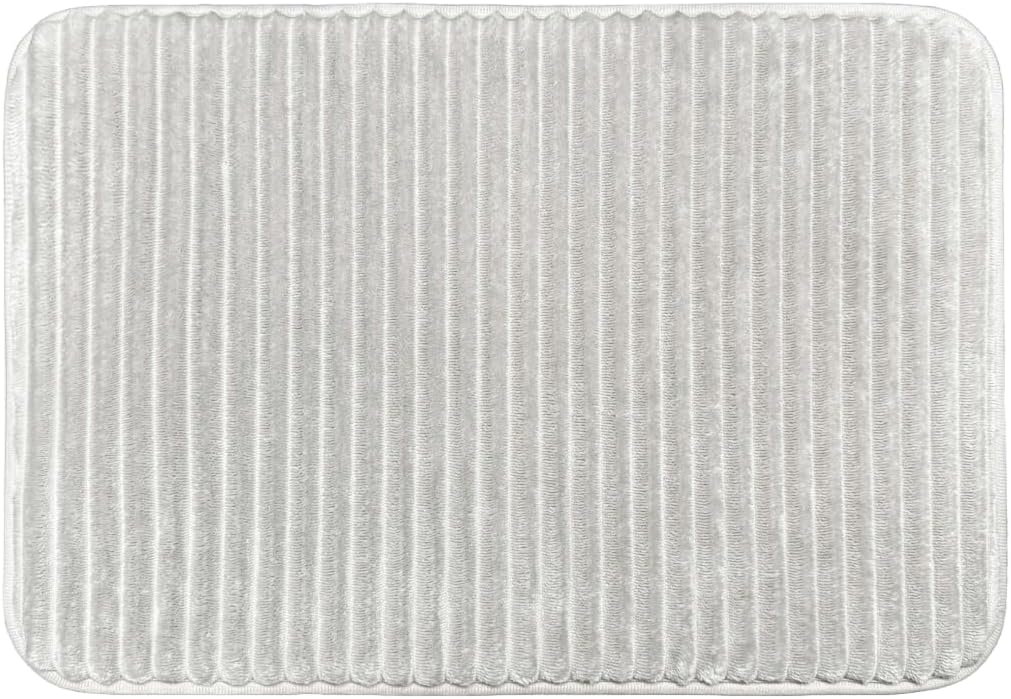 Memory Foam Bath Mat Light Grey