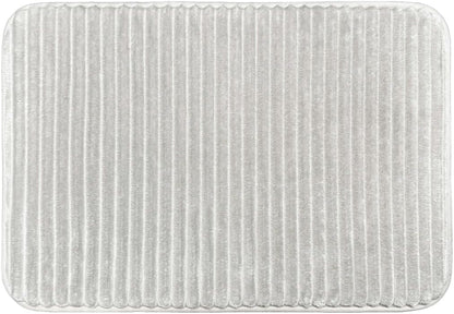 Memory Foam Bath Mat Light Grey