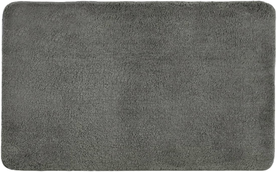 Microfibre Bath & Pedestal Mats Charcoal