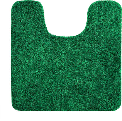 Microfibre Bath & Pedestal Mats Dark Green