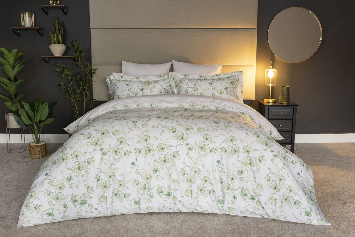 100% Cotton Milena Floral Design Duvet Set