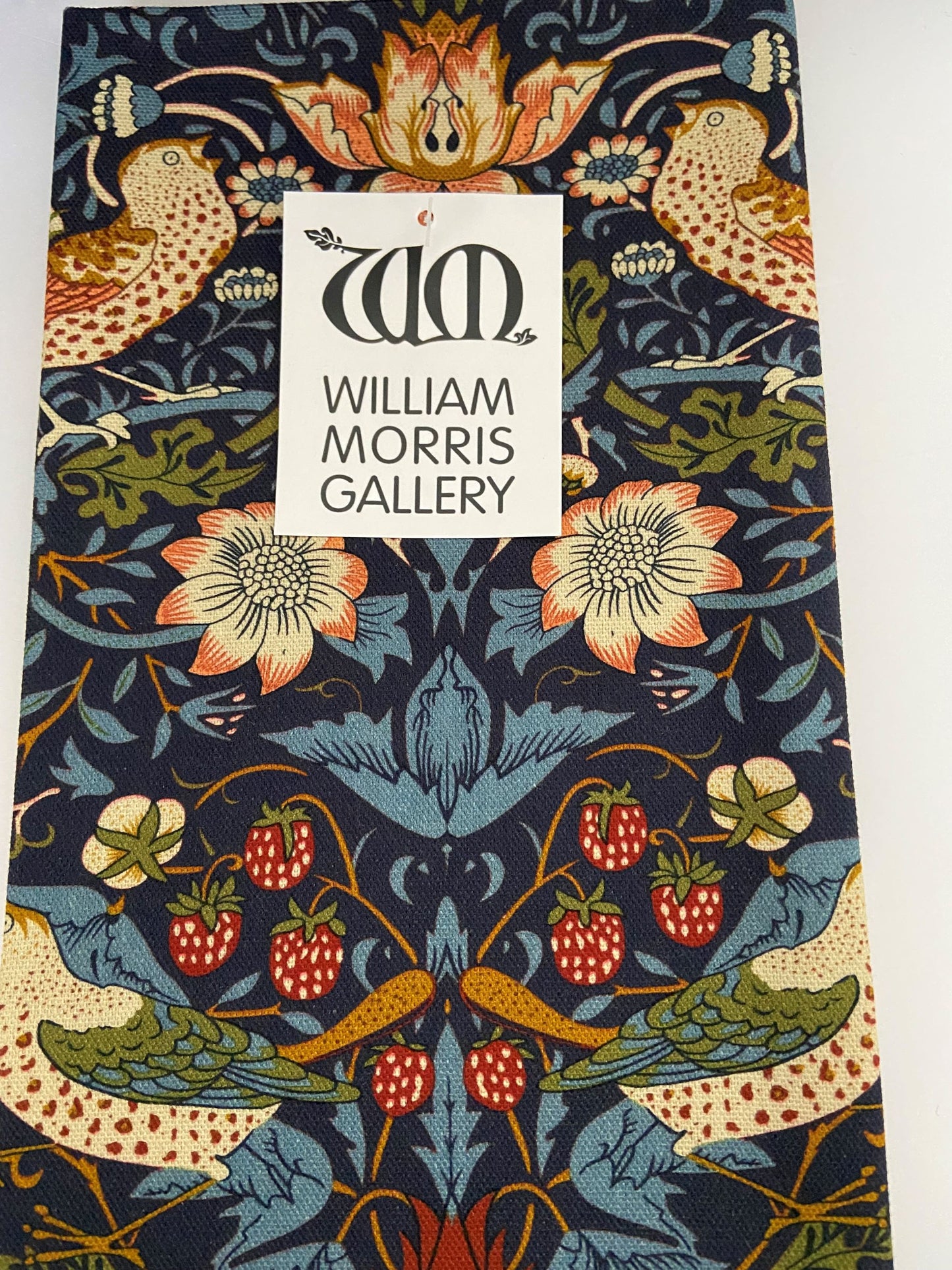 William Morris Strawberry Thief Navy Blue Kitchen Linen