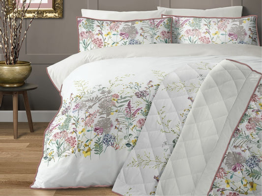 Cotton Rich Wild Flowers Floral Duvet Cover Set