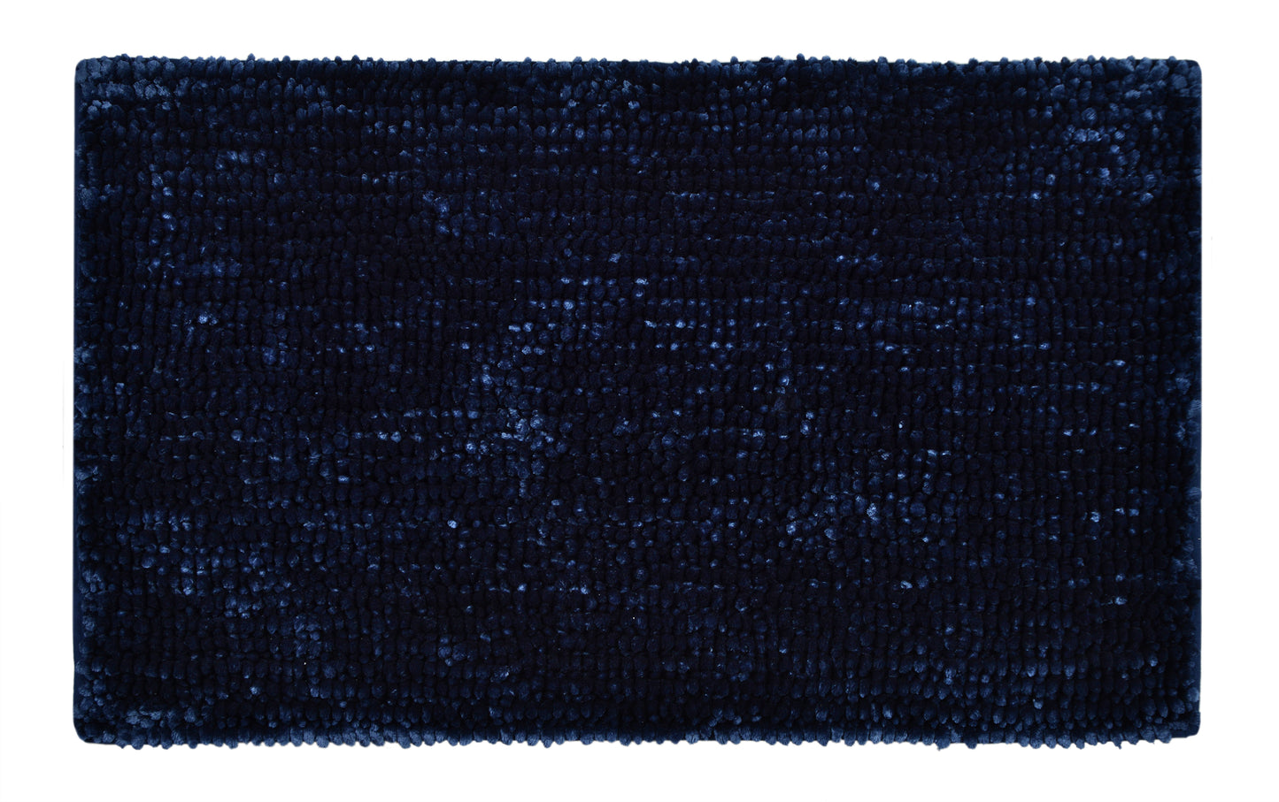 Extra Soft Chenille Bath Mat Navy Blue