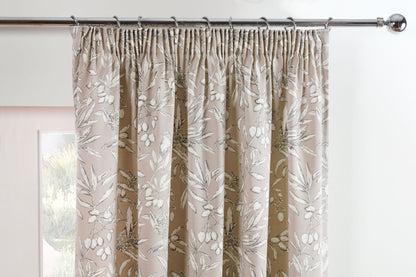 Aviary Design Pair Curtains in Taupe