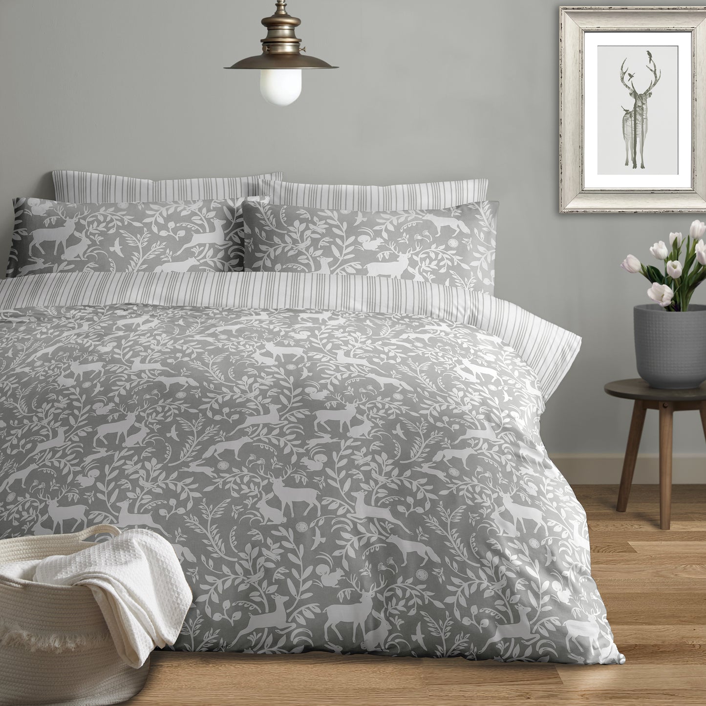 Larchwood Design Duvet Cover Set Grey