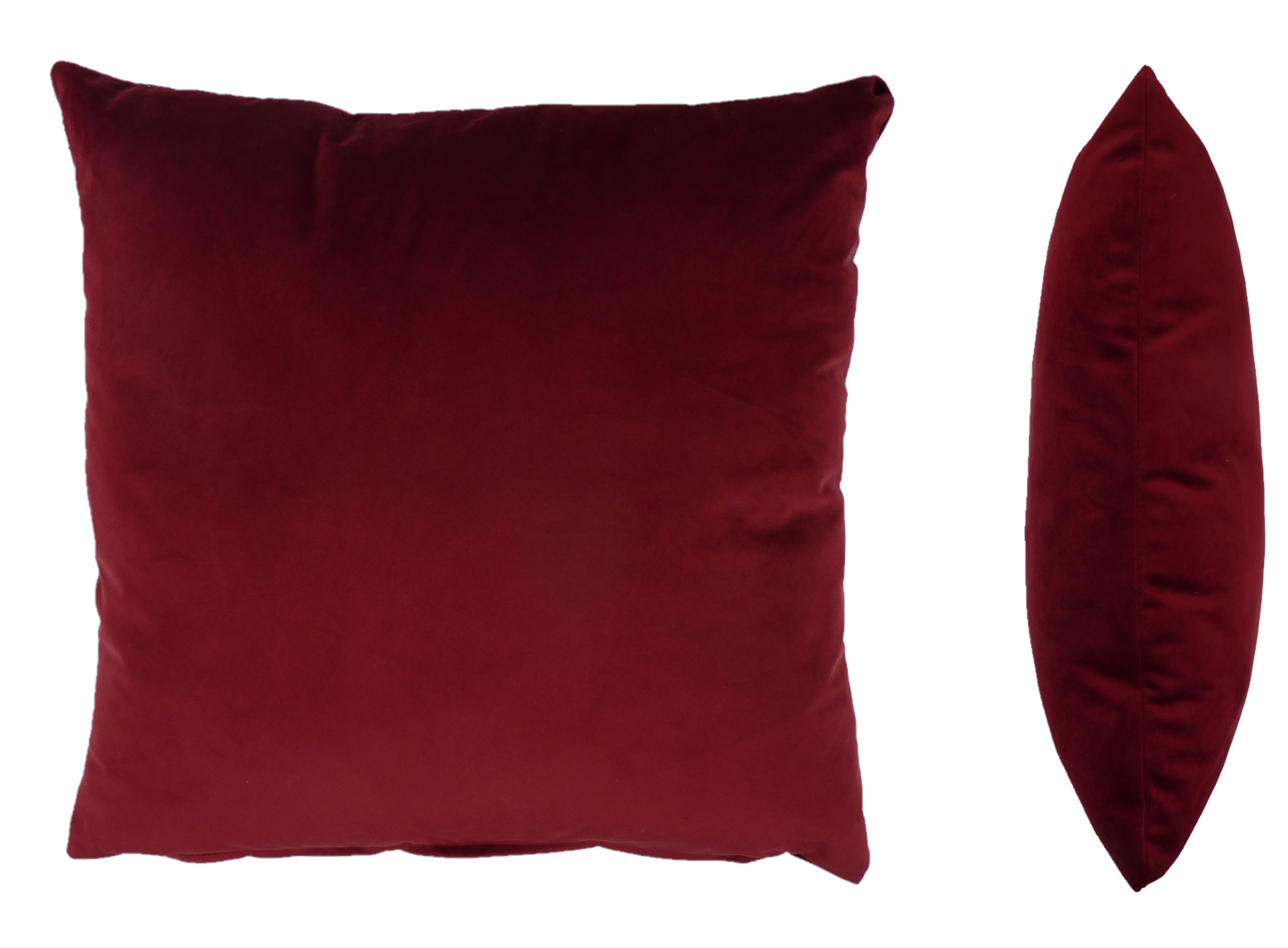 Opulence Velvet Cushion in Burgundy