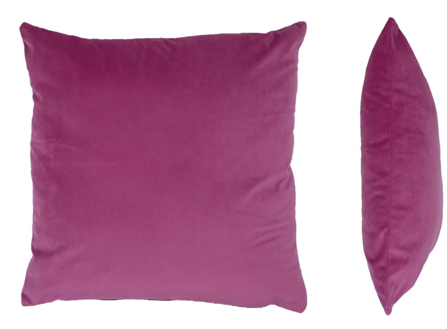 Opulence Velvet Cushion in Fuschia Pink