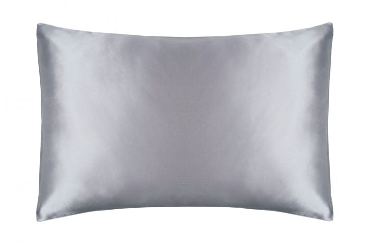 100% Mulberry Silk Pillow Case in Platinum Grey