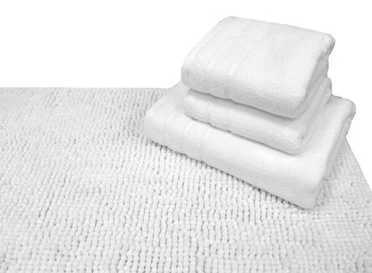 Four Piece Towel Bath Mat Bale White