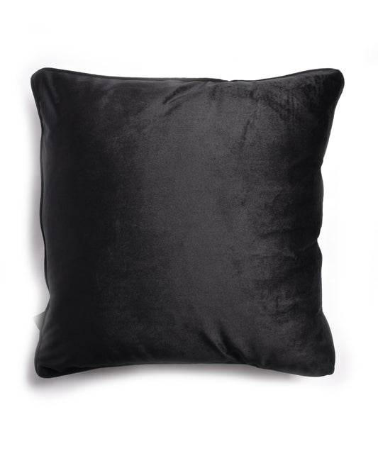 French Velvet Cushion in Black