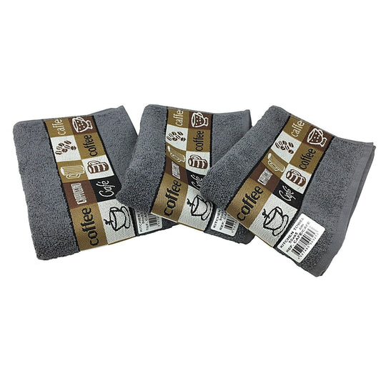 Cafe Cafe Tea Kitchen Towel Grey