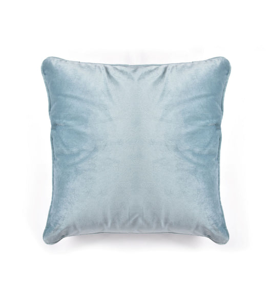 French Velvet Cushion in Duck Egg