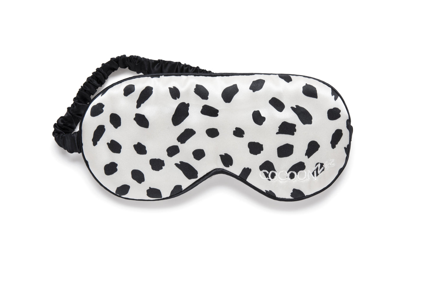 Mulberry Silk Eye Mask Black & White