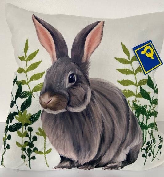 Rabbit Design Cushion Cover